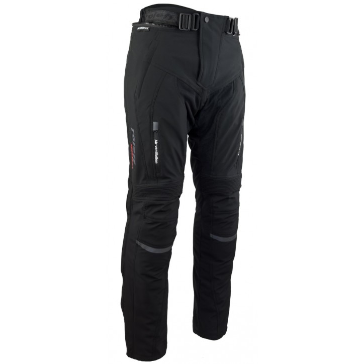 Roleff RO400 - Schwarze Softshell Motorradhose mit Belüftungssystem, Klimamembrane und Thermofutter Verkauf