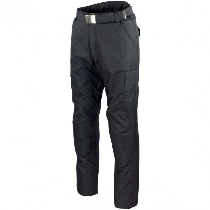 Roleff RO17000 - M89 Textil-Motorradhose, schwarz mit Koppel & Protektoren