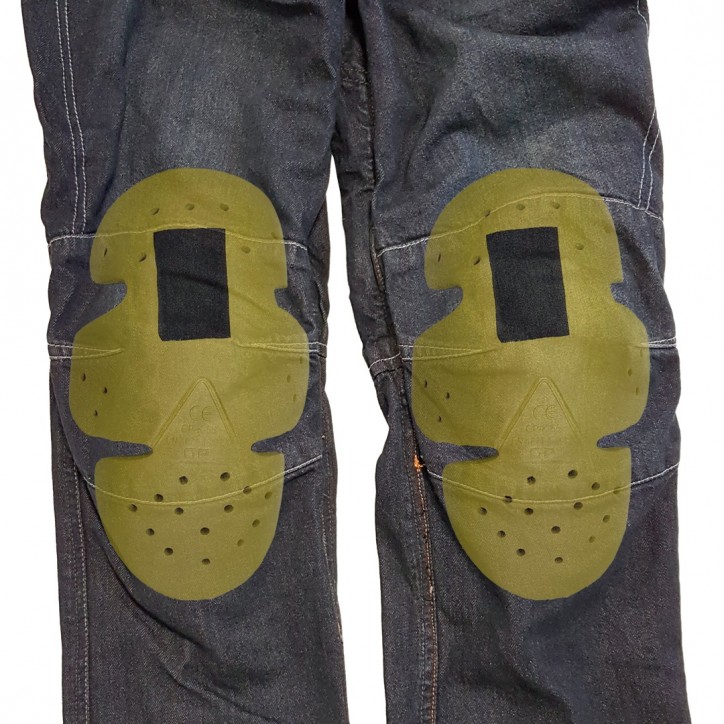 Roleff RO175 - Blaue Aramid Motorradjeans mit Protektoren für Herren Verkauf