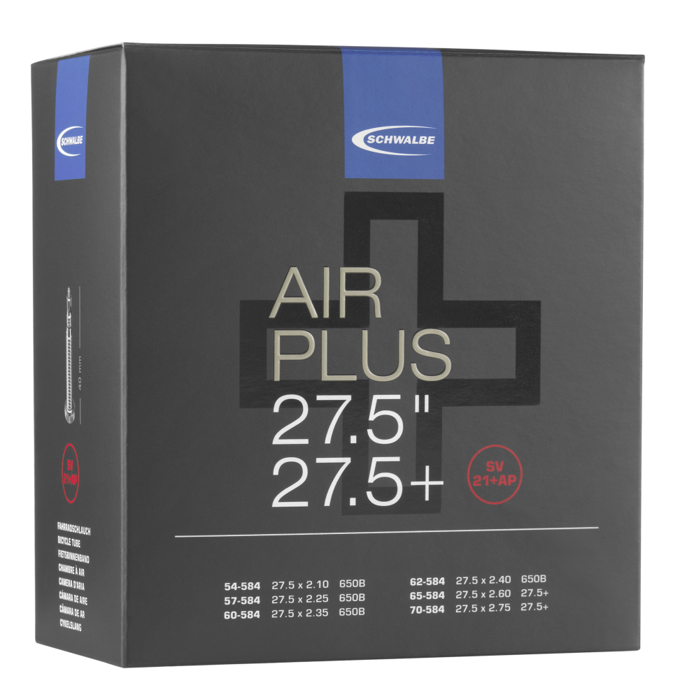 Schwalbe SCHWALBE AIR PLUS SCHLAUCH NR. 21+AP (27.5+") Fabrikverkauf