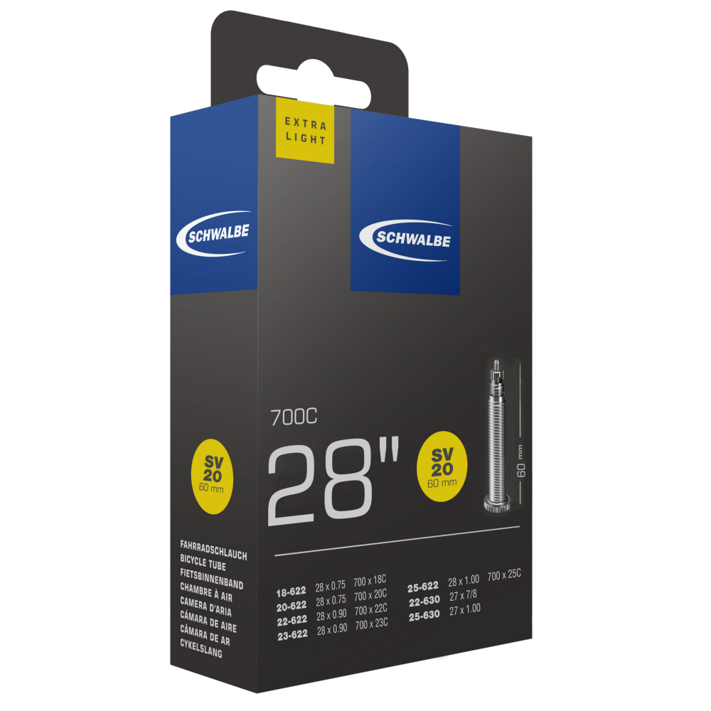 Schwalbe SCHWALBE SCHLAUCH NR. 20 EXTRA LIGHT (28"/700C) Schlussverkauf