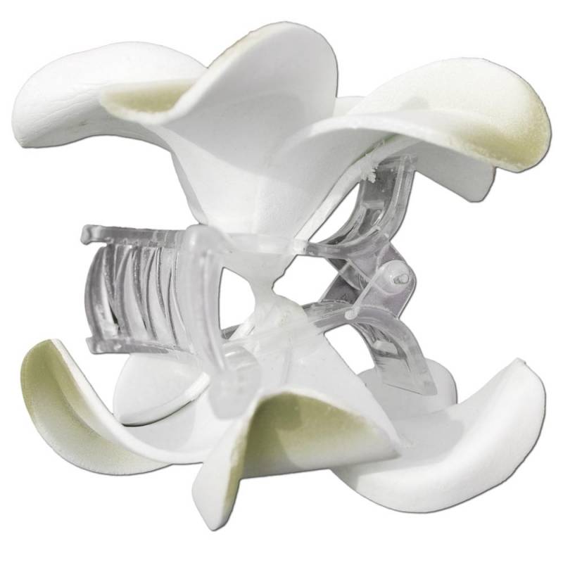 Seestern Sportswear SEESTERN Bali Hawaii Haarklammer 2 Frangipani Blüten aus Moosgummi, Haarspange Weiß Angebote