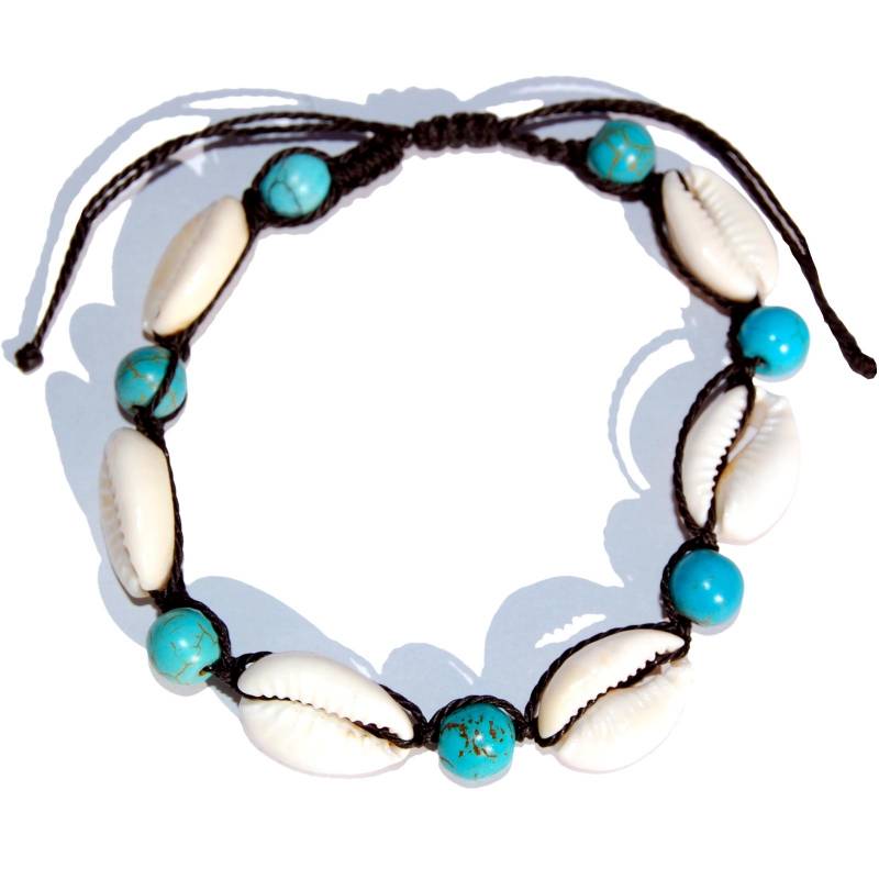 Seestern Sportswear Seestern Fußkette Modeschmuck aus Kauri Muscheln Surfer Shell Anklet /2007.tq