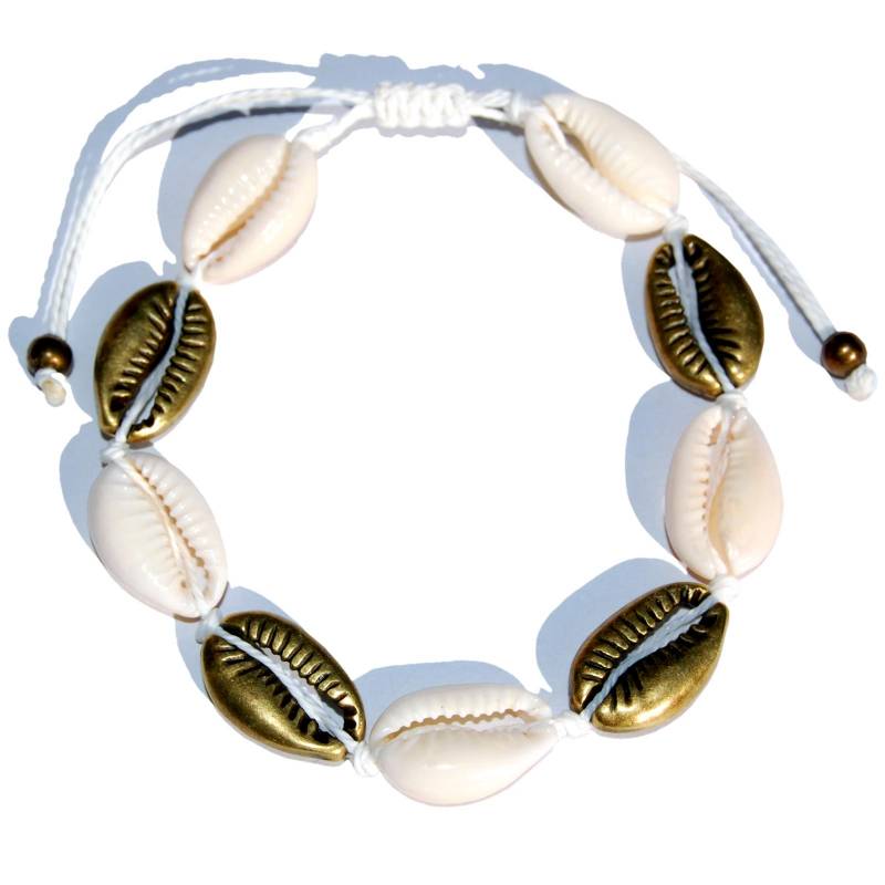 Seestern Sportswear Seestern Fußkette Modeschmuck aus Kauri Muscheln Surfer Shell Anklet /2008.br