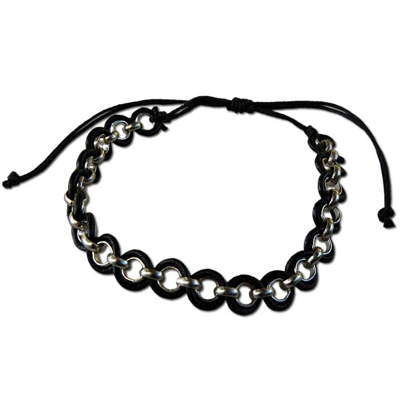 Seestern Sportswear Seestern Armband / Armbänder Echtleder Band mit Metal Ösen Leder Modeschmuck /1001