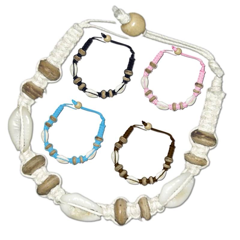 Seestern Sportswear SEESTERN Armband / Armbänder mit Kauri Muschel Design, Muschel Modeschmuck/002