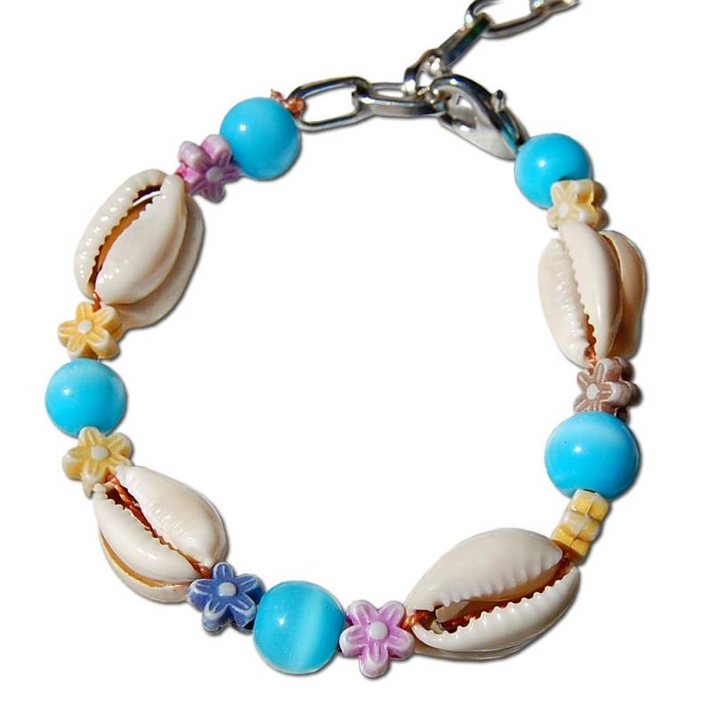 Seestern Sportswear SEESTERN Armband / Armbänder mit Kauri Muschel Design, Muschel Modeschmuck/009
