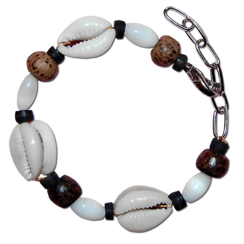 Seestern Sportswear SEESTERN Armband / Armbänder mit Kauri Muschel Design, Muschel Modeschmuck/010