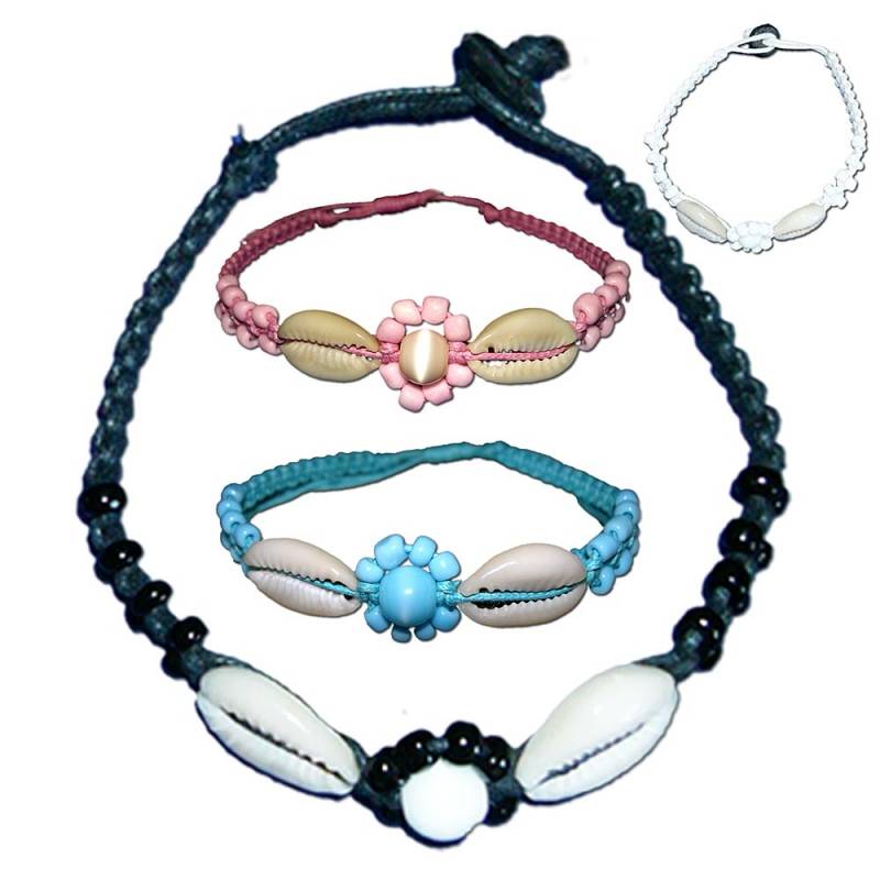 Seestern Sportswear SEESTERN Armband / Armbänder mit Kauri Muschel Design, Muschel Modeschmuck/012