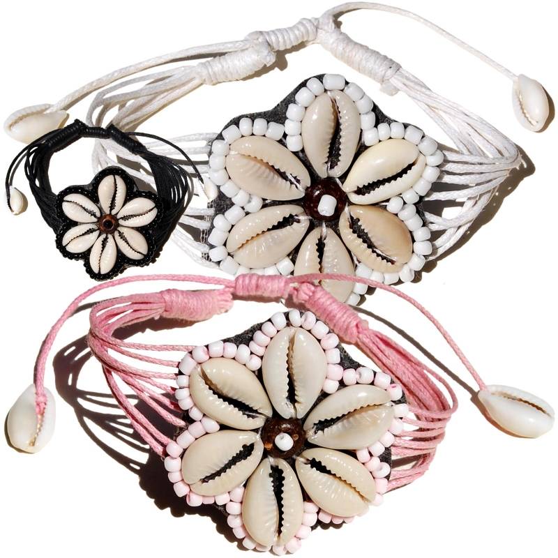 Seestern Sportswear SEESTERN Armband / Armbänder mit Kauri Muschel Design, Muschel Modeschmuck/057