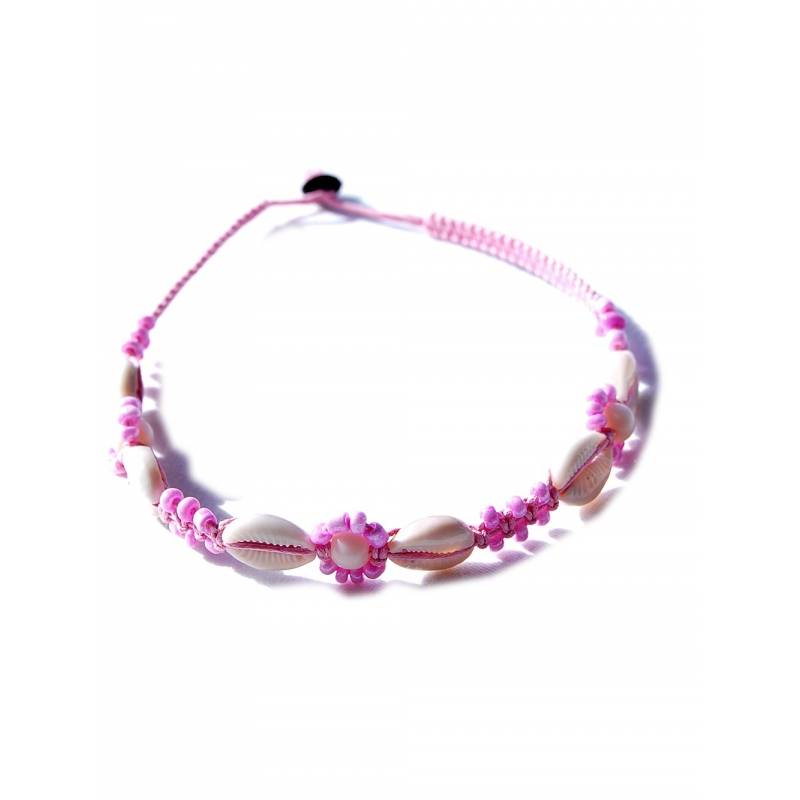 Seestern Sportswear Seestern Halskette Modeschmuck aus Kauri Muscheln & geflochtenem Halsband/116 im Angebot