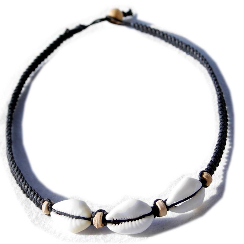 Seestern Sportswear Seestern Halskette Modeschmuck aus Kauri Muscheln & Holzperlen /106