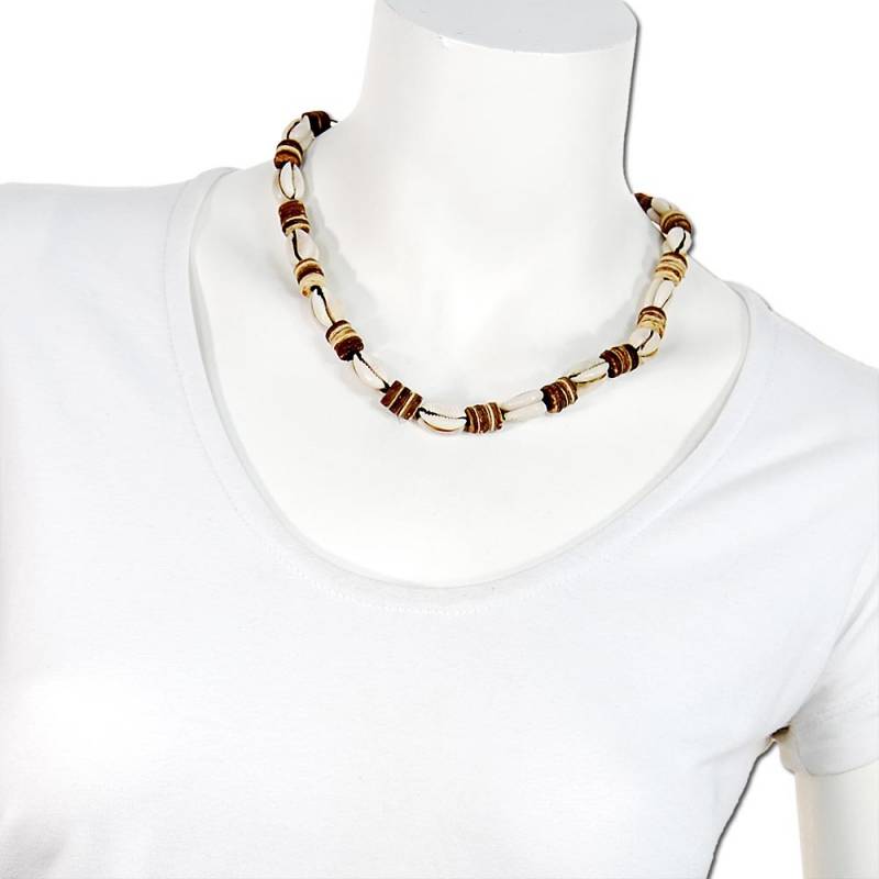 Seestern Sportswear Seestern Halskette Modeschmuck aus Kauri Muscheln & Kokosperlen /109 Outlet