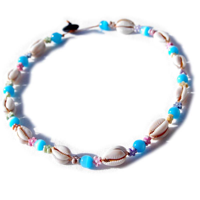 Seestern Sportswear Seestern Halskette Modeschmuck aus Kauri Muscheln & Nylonperlen /113