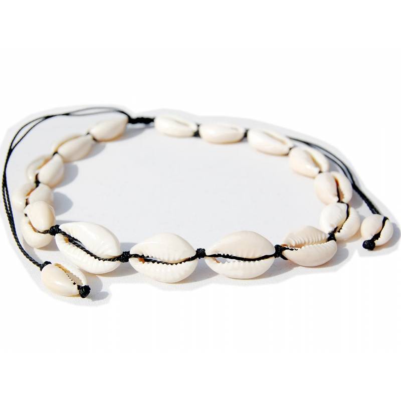 Seestern Sportswear Seestern Halskette Modeschmuck aus Kauri Muscheln Surfer Shell Necklace /2001.bk Fabrikverkauf