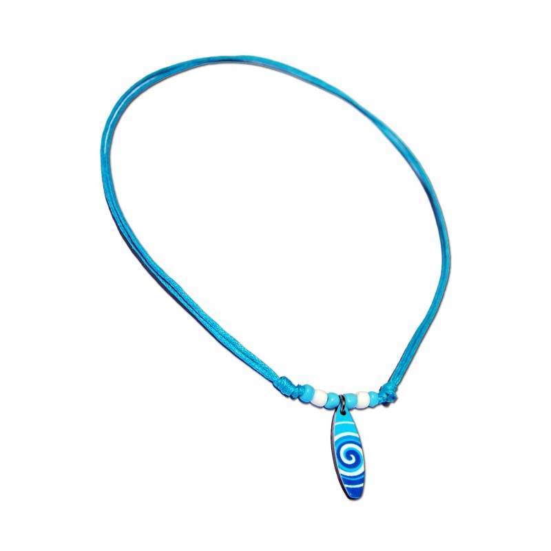 Seestern Sportswear Seestern Halskette Modeschmuck mit Surfboard Nylon Anhänger 2,5 cm variables Halsband /1586 Blitzverkäufe