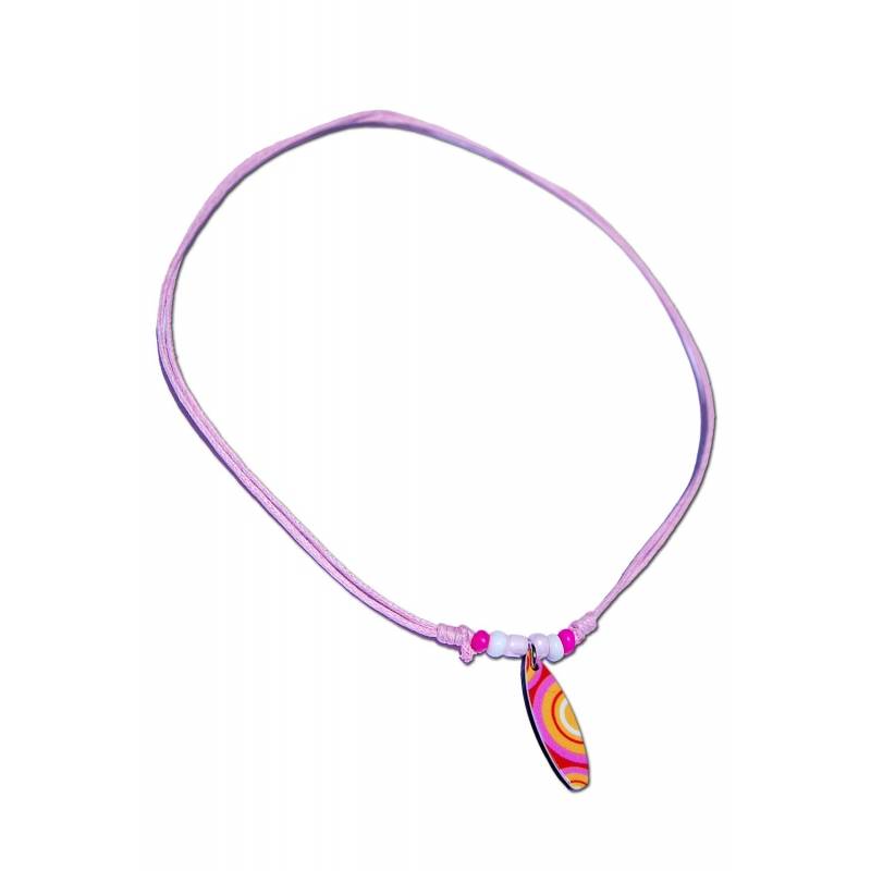 Seestern Sportswear Seestern Halskette Modeschmuck mit Surfboard Nylon Anhänger 2,5 cm variables Halsband /1589 Auslauf