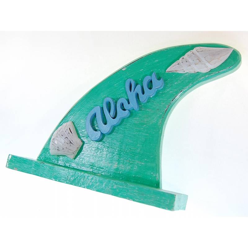 Seestern Sportswear Dekoration Holz Deko Surf Surfboard Fine Aloha Buchstütze 25 x 22 cm /1990 Letzte 2 Tage