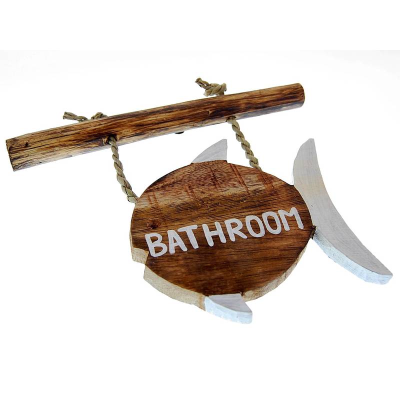 Seestern Sportswear Dekorations Holz Schild Bad Bathroom Badezimmer Hängeschild 26 x 15 cm /1982 Günstiger Verkauf