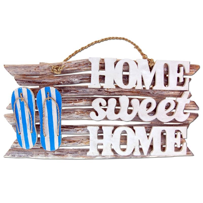 Seestern Sportswear Dekorations Holz Wand Tür Schild Home sweet Home 46 x 24 cm /1992