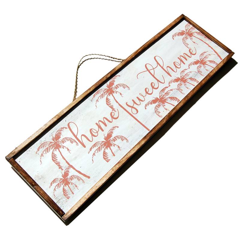 Seestern Sportswear SEESTERN Holzbild Wand Holz Bild 'Home Sweet Home' Homedeko 100 x 30cm /2364
