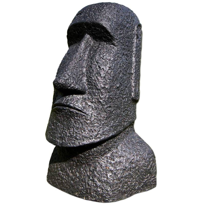 Seestern Sportswear Moai Osterinsel Garten Statue Figur Skulptur Höhe: 64 cm Poly/Steinguß f.innen & außen /1888