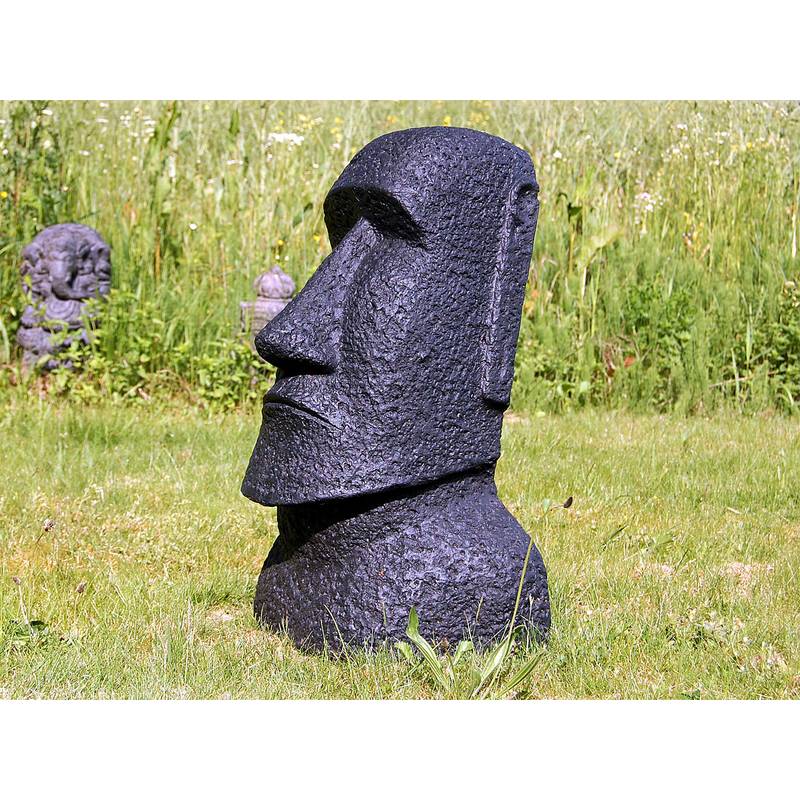 Seestern Sportswear Moai Osterinsel Garten Statue Figur Skulptur Höhe: 64 cm Poly/Steinguß f.innen & außen /1888 Fabrikverkauf