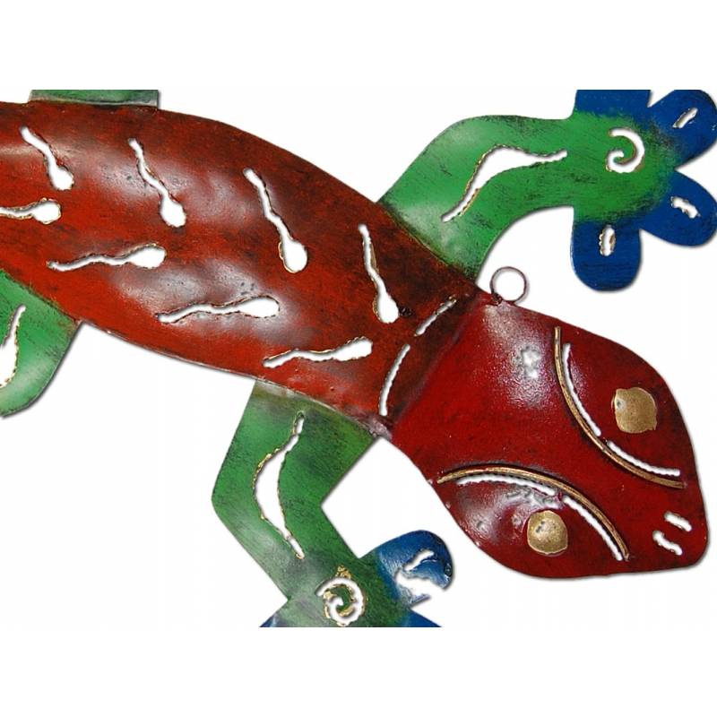 Seestern Sportswear SEESTERN Gecko Metal Wand Deko Verzierung Tropische Hänge Wand Dekoration 60 cm /1690 im Angebot