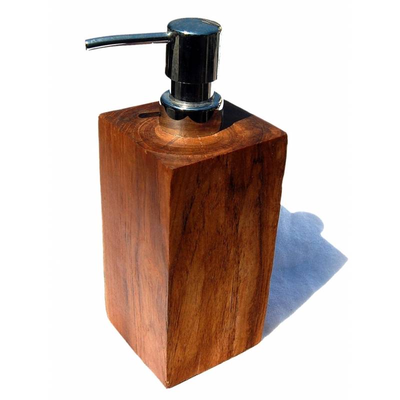 Seestern Sportswear SEESTERN Teak Holz Seifenspender poliert Seifendosierer Dispenser/1975