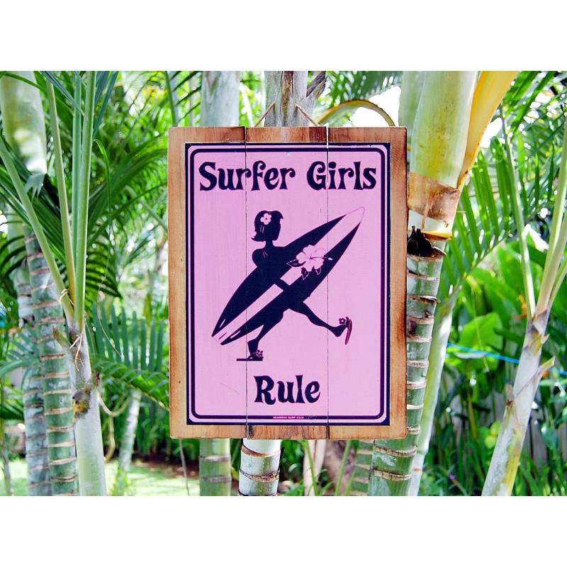 Seestern Sportswear Seestern Deko Holz Wandbild im Vintage Sixties Surf Look 30 x 40 cm Surfing Motiv /1828 Angebote