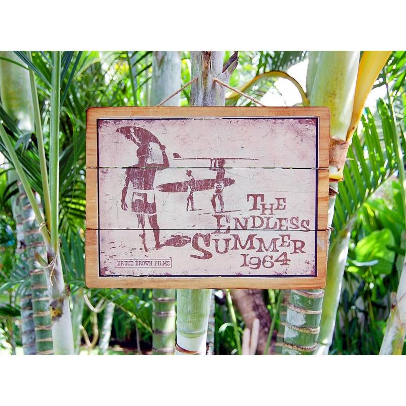 Seestern Sportswear Seestern Deko Holz Wandbild im Vintage Sixties Surf Look 30 x 40 cm Surfing Motiv /1829 Hotsell