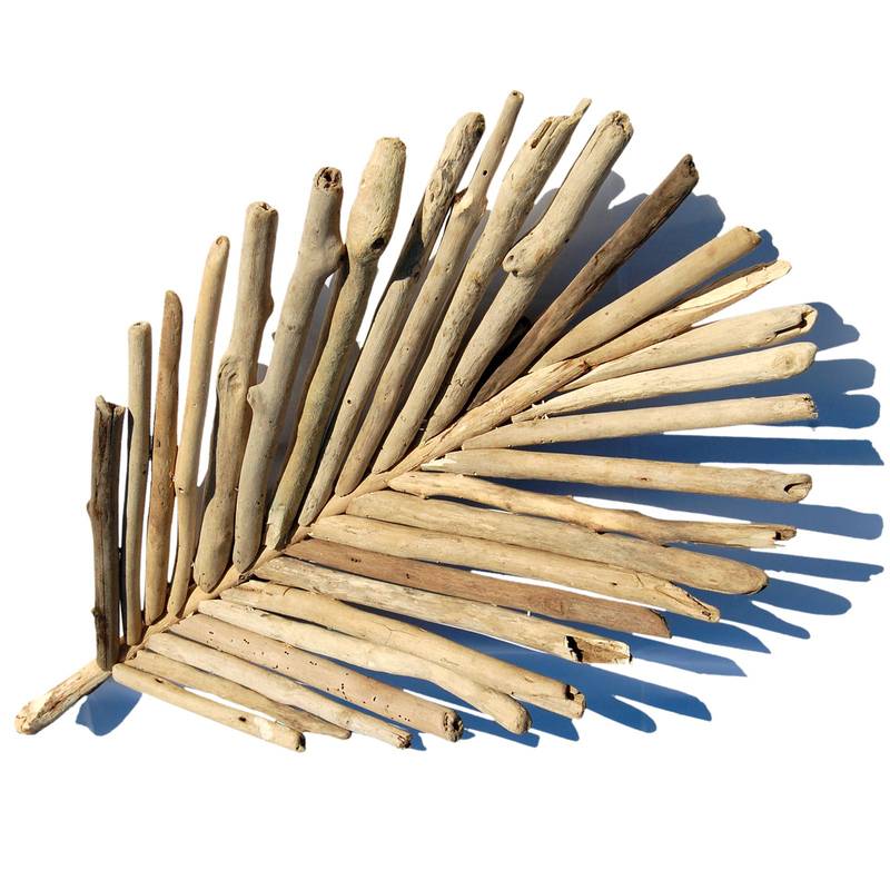 Seestern Sportswear SEESTERN Treibholz Deko Blatt Schale (60 cm) Motiv Wanddeko Driftwood Holzdeko /2350