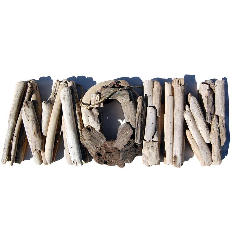 Seestern Sportswear SEESTERN Treibholz Deko m. MOIN Motiv Wanddeko Driftwood Surfing Schild Holzdeko /2345