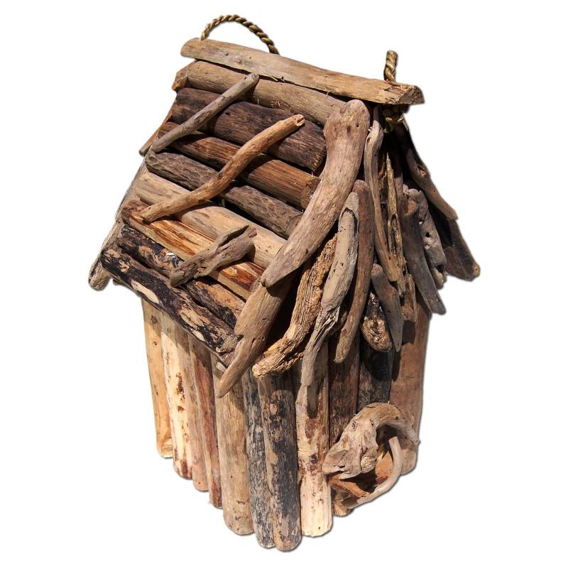 Seestern Sportswear SEESTERN Treibholz Vogelhaus Vogelhäuschen Driftwood Gartendeko /1634