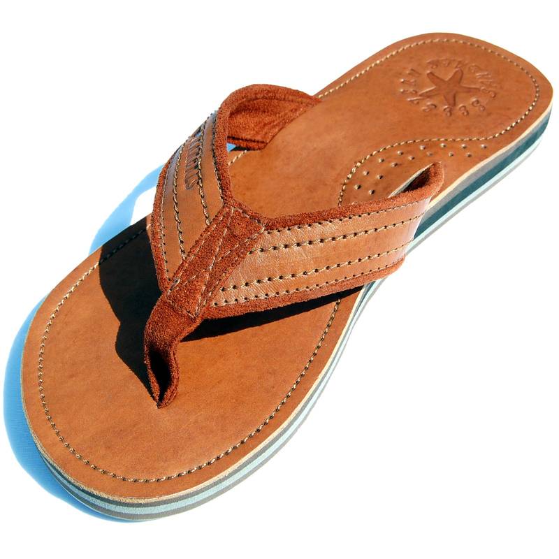 Seestern Sportswear SEESTERN Herren Leder Zehentrenner Zehensandale Zehensteg Sandalen Gr.40-50 /2364.bw