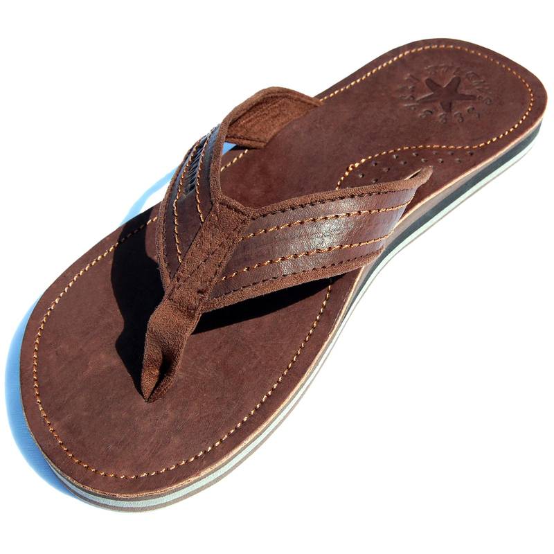 Seestern Sportswear SEESTERN Herren Leder Zehentrenner Zehensandale Zehensteg Sandalen Gr.40-50 /2364.dbw