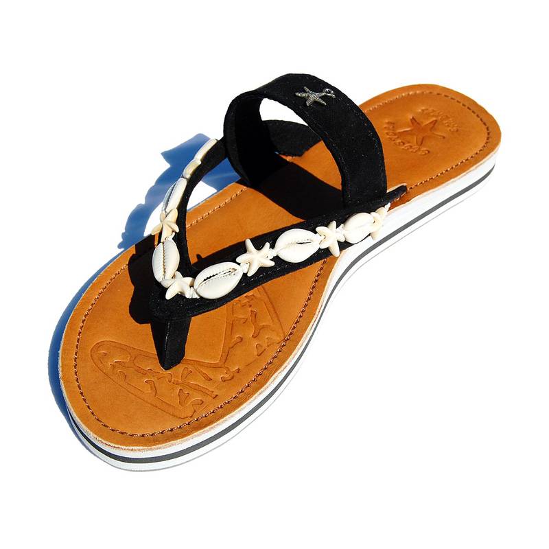 Seestern Sportswear SEESTERN Damen Leder Zehentrenner Zehensandale Zehensteg Sandalen in Gr.36-44 /2323 Meist gekauft