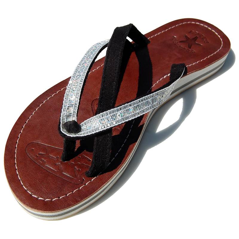 Seestern Sportswear SEESTERN Damen Leder Zehentrenner Zehensandale Zehensteg Sandalen in Größe 36-44 /2121 Online
