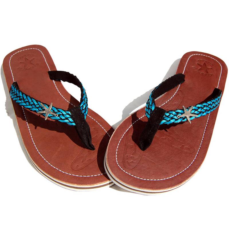 Seestern Sportswear SEESTERN Damen Leder Zehentrenner Zehensandale Zehensteg Sandalen in Größe 36-44 /2226 Angebote