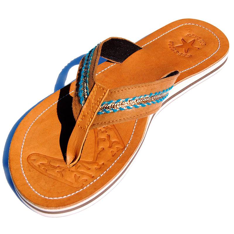 Seestern Sportswear SEESTERN Damen Leder Zehentrenner Zehensandale Zehensteg Sandalen in Größe 36-44 /2324