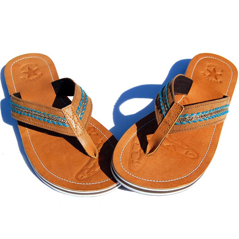 Seestern Sportswear SEESTERN Damen Leder Zehentrenner Zehensandale Zehensteg Sandalen in Größe 36-44 /2324 Schlussverkauf
