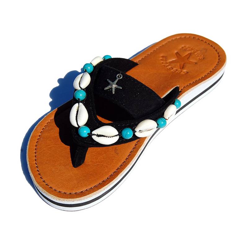 Seestern Sportswear SEESTERN Mädchen Leder Zehentrenner Zehensandale Zehensteg Sandalen in Gr.24-35 /2302 Hotsell