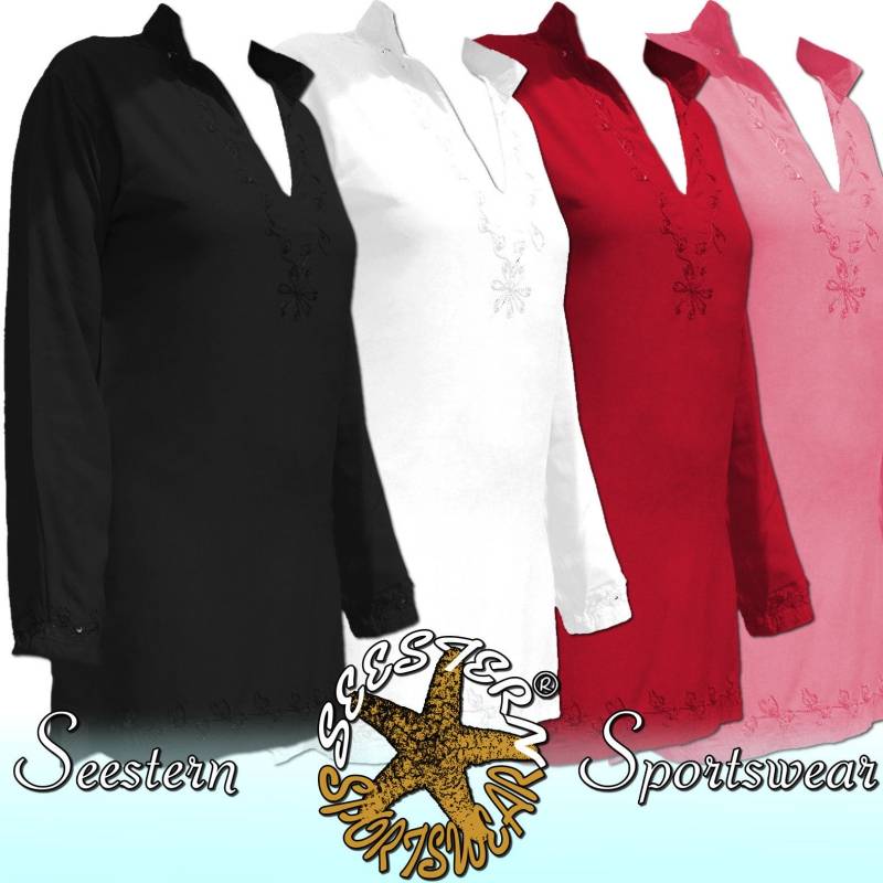Seestern Sportswear SEESTERN Tunika Bluse bestickt mit Ornament& Pailletten