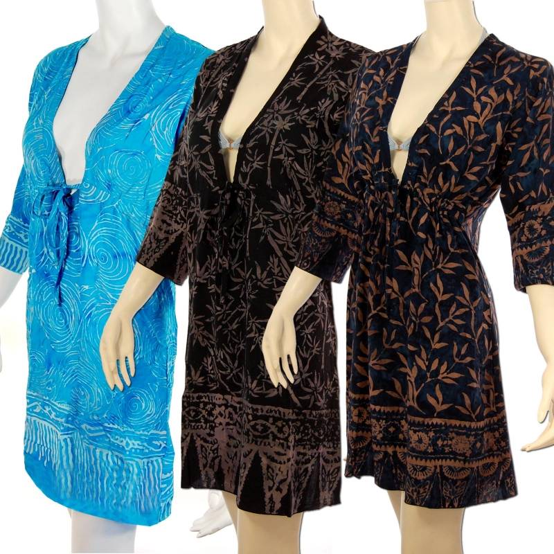 Seestern Sportswear SEESTERN Tunika Bluse gebatikt Sommer Kleid Strandkleid