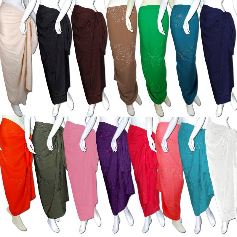 Seestern Sportswear Sarong Pareo Wickeltuch Wickelrock Batik Strand Tuch in weicher Premium Qualität /1201