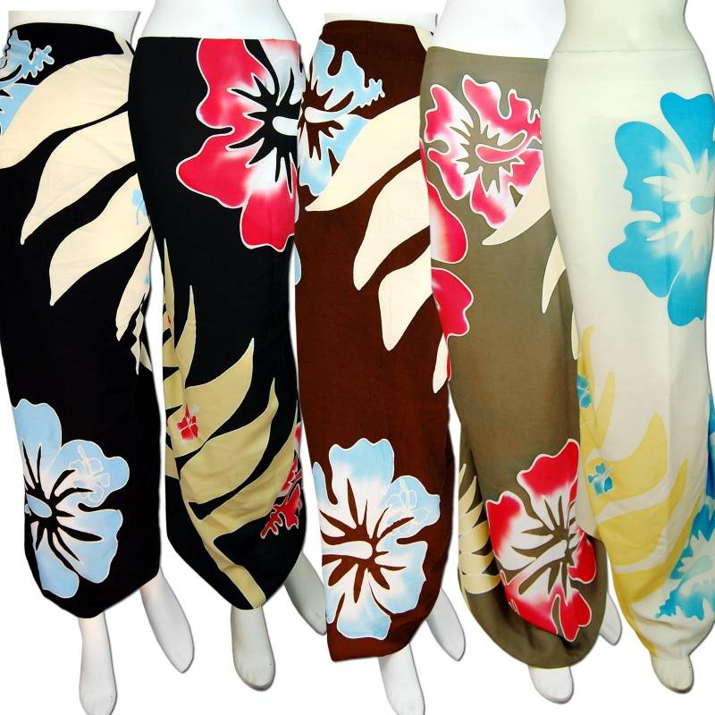 Seestern Sportswear Sarong Pareo Wickeltuch Wickelrock Batik Strand Tuch in weicher Premium Qualität /1240