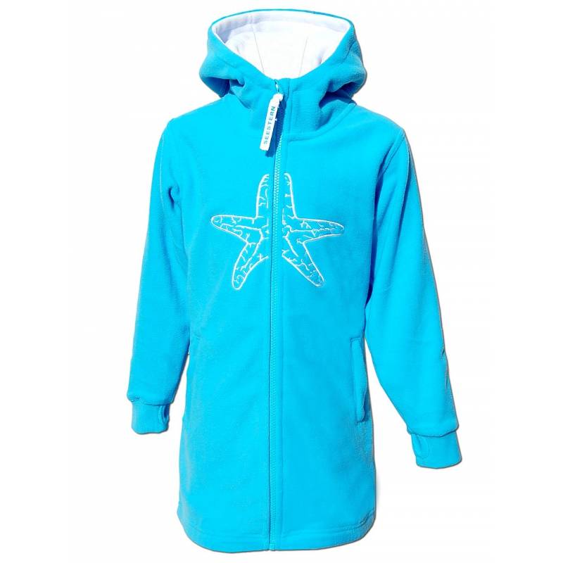 Seestern Sportswear SEESTERN Kinder Kapuzen Fleecejacke Fleecemantel Fleece Sweatjacke 116-164 /2106.lb Auslauf