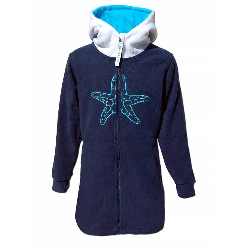 Seestern Sportswear SEESTERN Kinder Kapuzen Fleecejacke Fleecemantel Fleece Sweatjacke 116-164 /2106.nv_wt_lb Verkauf