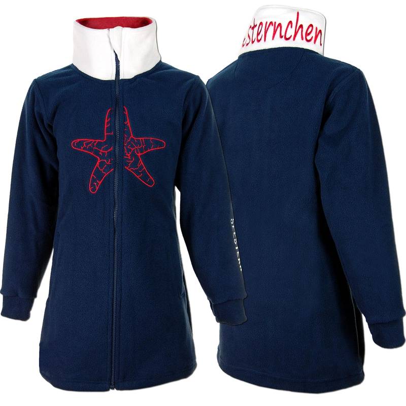 Seestern Sportswear SEESTERN CHEN Kinder Fleecejacke Fleecemantel mit Stehkragen Sweatjacke 116-164 /1607