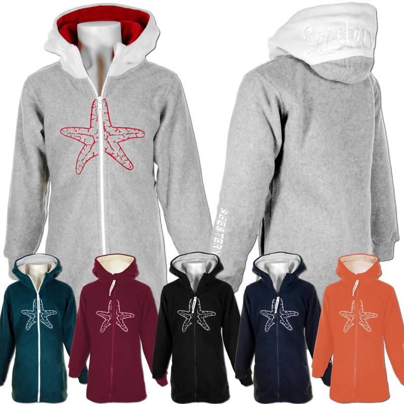Seestern Sportswear SEESTERN CHEN Kinder Kapuzen Fleecejacke Fleecemantel Fleece Sweatjacke 116-164 /1806